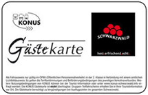KONUS-Gästekarte für kostenlose Nutzung des ÖPNV
